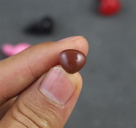 Buy WellieSTR 200 Pieces Brown Plastic Noses Eyes 1011mm, For Needle ...
