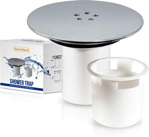 Shower Drain Cover Replacement 90mm Shower Waste Trap Cap Tube Cup ...