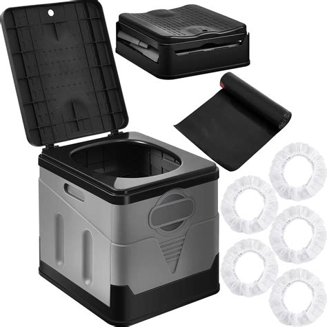 Amazon.com: Sturdy Portable Camping Toilet for Adults, Retractable ...