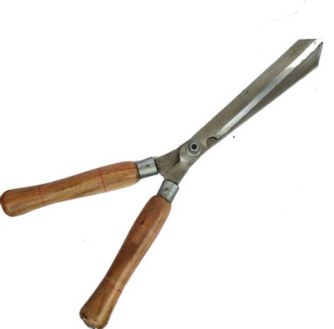 Agritec Garden Tools-Hedge Shear wooden handle lawn or grass cutter ...