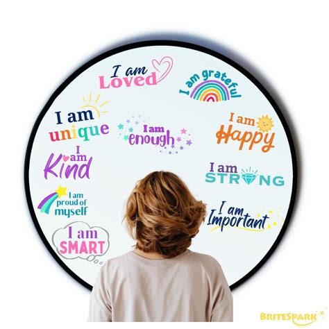 Britespark - Positive Daily Affirmation Static Sticker - Window Mirror ...