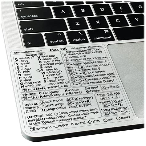SYNERLOGIC Mac OS (Big Sur/Catalina/Mojave) Keyboard Shortcuts, Clear ...