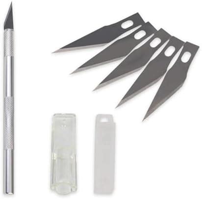 GLUN® Detail Pen Knife With 5 Interchangeable Sharp Blades For Carving ...