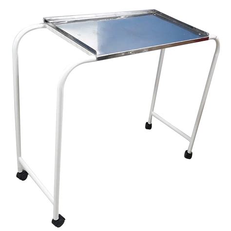 SMARTCARE Over Bed Trolley Table for Hospitals - Premium Stainless ...