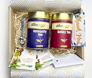 Freshville Immunity and Relax Tea Gift Box Combo : Amazon.in: Grocery ...