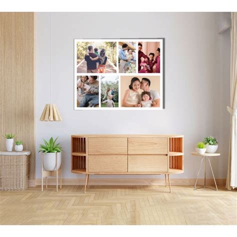 6 Landscape Photo Collage Canvas Print 14×8″ | Print-On-Click