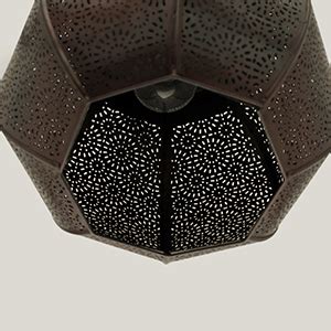 Buy Homesake Moroccan Hanging Lamp - Handcrafted Metal Pendant Light ...
