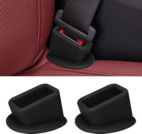 2 Pcs Seat Belt Buckle Holder, Car Rear Seatbelt Buckle Booster for Easy Access, Universal Auto ...