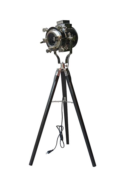 REGAL SURVEY Medium Size Tripod Floor Standing Searchlight with Black ...