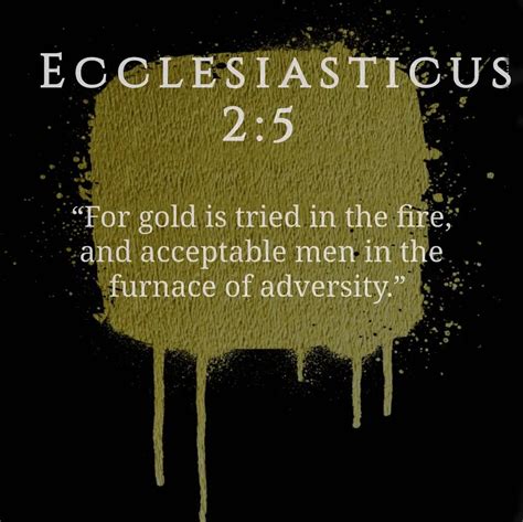 Sirach 2:5 - Bible Verse Quote