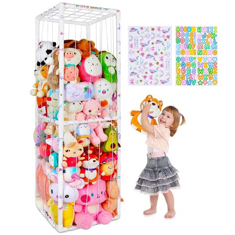 Amazon.com: FIOBEE Stuffed Animals Storage Zoo PVC Kids Toy Storage ...