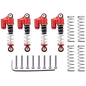 Enakshi 4x Adjustable Shock Absorbers Damper for Axial SCX24 90081 RC ...