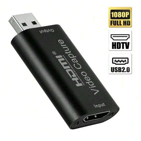 4K HDTV Video Capture Card, Cam Link Card Game Audio Capture Adapter ...