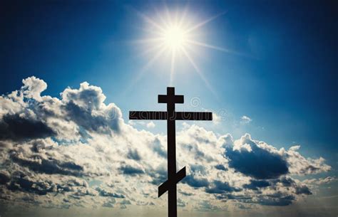 Orthodox cross stock photo. Image of bright, symbol, light - 91032922