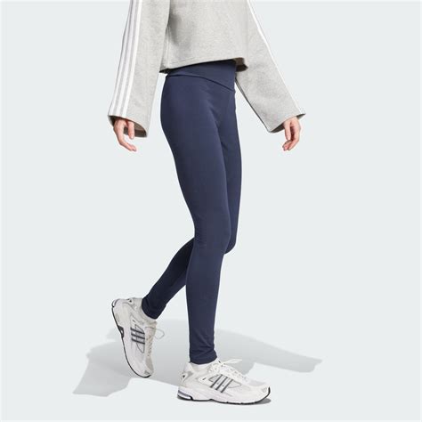 adidas ESSENTIALS HIGH-WAISTED LOGO LEGGINGS - Blue | adidas India