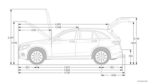 2016 Mercedes-Benz GLC-Class - Dimensions | Caricos