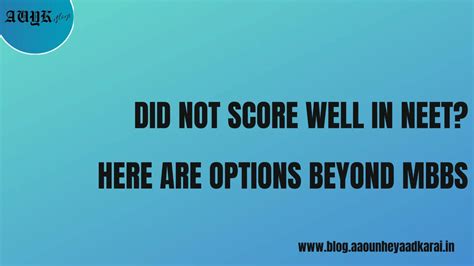 Did not Score Well in NEET? Here Are Options Beyond MBBS