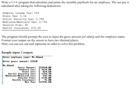Image result for Pay Calculator in C Programming