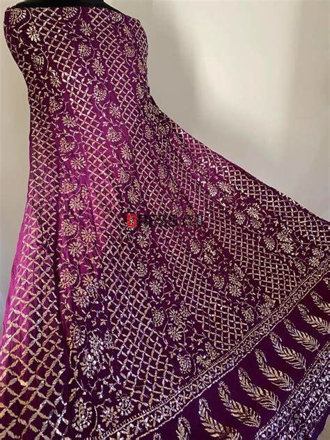 Deep Purple Kamdani Partywear Anarkali Suit – Dress365days