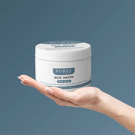 RICE WATER HAIR MASK - With Corn Starch & Wheat Gluten - 200 G – PORES ...