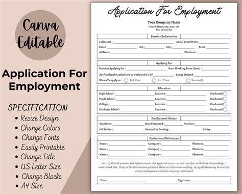 Image result for Examples of Job Applications