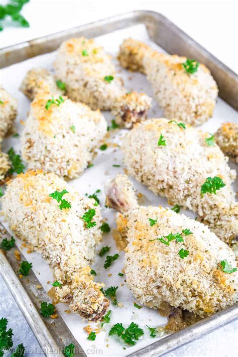 Crispy Baked Breaded Chicken Drumsticks (Super Easy!)