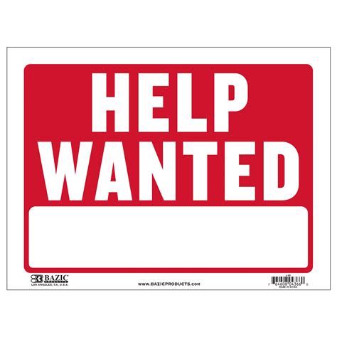 Help Wanted Sign