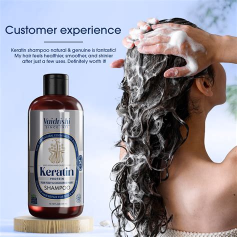 Vaidrishi Shampoo for Colored & Frizzy Hair with Keratin Protein | Smo