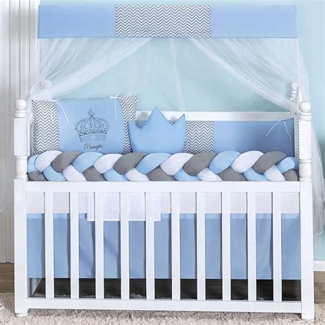 Complete Slim Crib Kit 11 Pieces Crown Girl Boy American And National ...