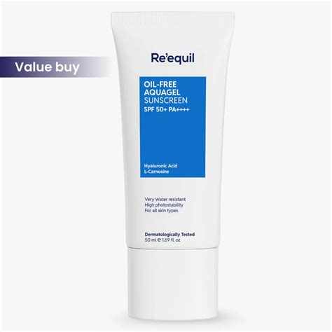 Buy Re'equil Oil Free Aquagel Sunscreen - SPF 50+