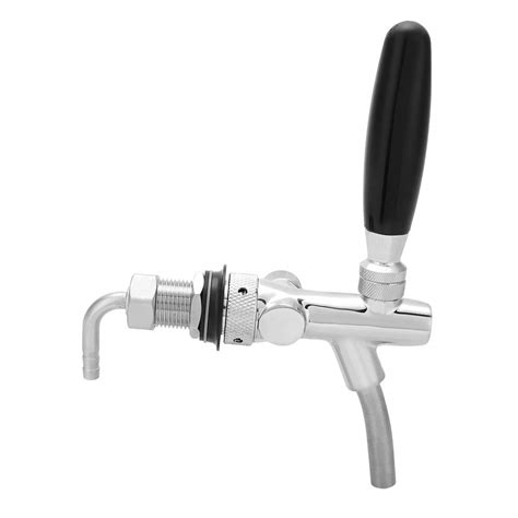 G5/8 Adjustable Beer Dispenser Tap Stainless Steel Chrome Plating Flow ...