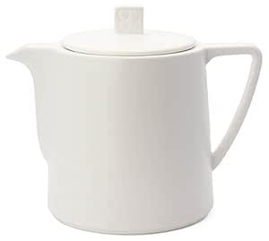 Bredemeijer Teekanne 1L Weiß Steingut Stoneware Matt Teapot Lund, 1 ...