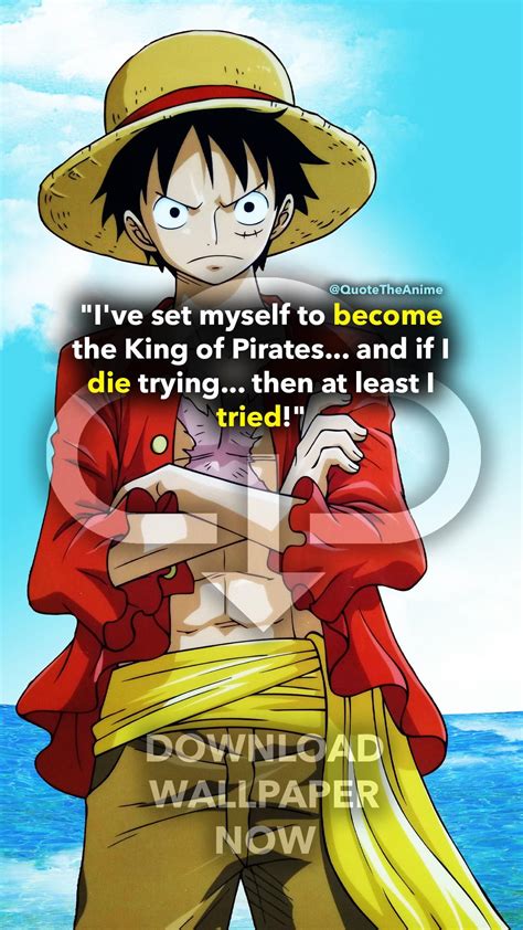 One Piece Monkey D Luffy Quotes at Luke Cornwall blog