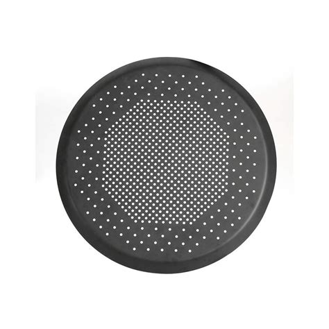 Buy Z-COLOR Home use 8" Pizza Pan Perforated Carbon Steel ， Metallic ...