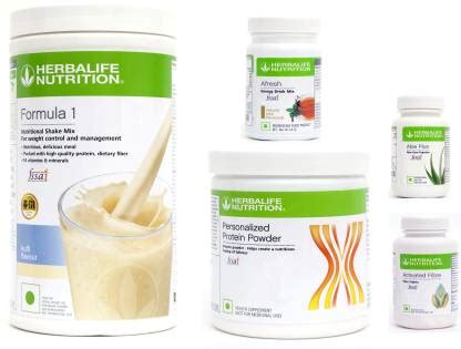 Herbalife Nutrition FORMULA-1SHAKE KULFI+PROTEIN POWDER+ AFRESH- TULSI+ ...