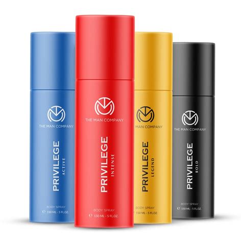 Buy The Man Company Privilege Deodorant Combo Pack For Men 4 X 150ml ...