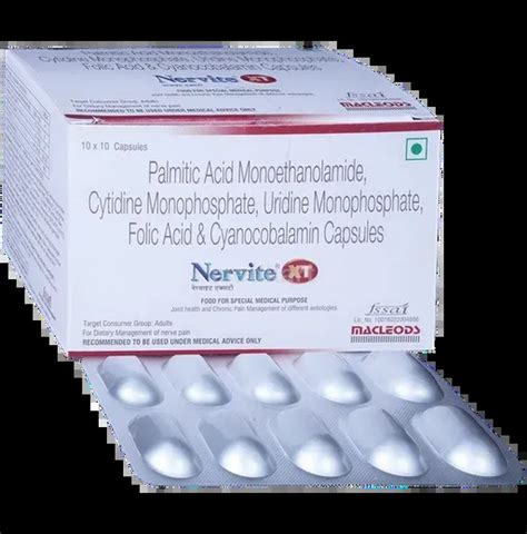 NERVITE XT CAPSULE 10'S Price, Uses, Side Effects & Substitutes | Medkart