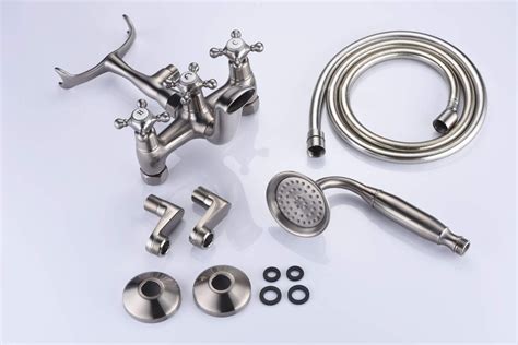 Buy Sumerain Clawfoot Tub Faucet Brushed Nickel, Bathtub Faucet with ...