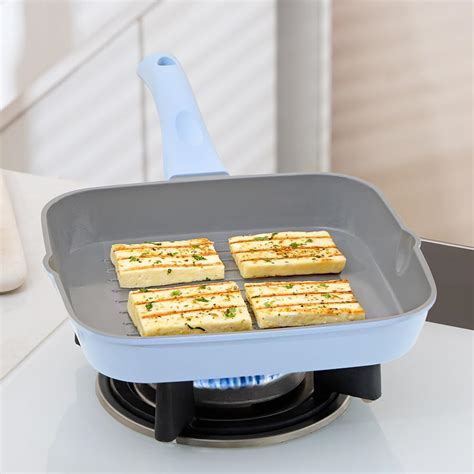 Buy Borosil Vajra Series Square Grill Pan 22 cm (1.5 L Capacity ...