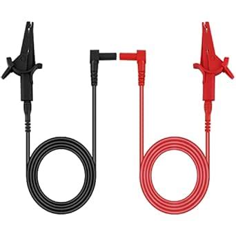 BUSHIBU Alligator Clips Electrical Test Leads with Heavy-Duty Alligator ...