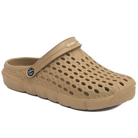 Buy SVAAR Designer Gold Men's Clog Shoes at Amazon.in