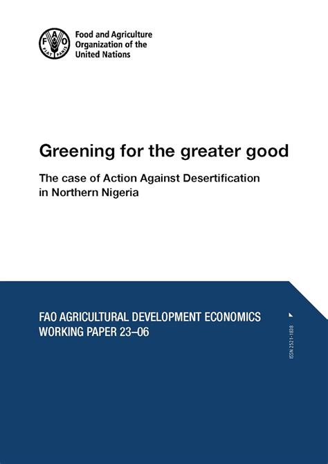 Buy Greening for the greater good: the case of action against ...