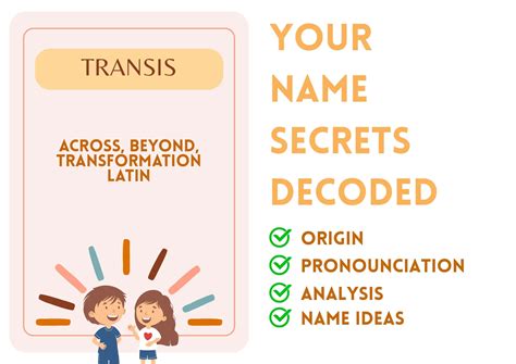 Transis - Name Meaning and Pronunciation