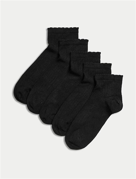 Buy 5pk Seamless Toes Anklets at Marks & Spencer