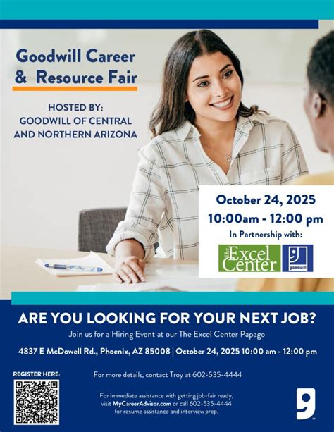 Career & Resource Fair at The Excel Center | Events | Goodwill Arizona