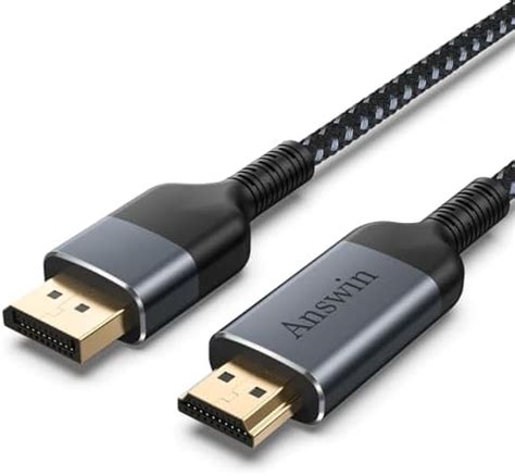 Answin HDMI to DisplayPort Cable 4K HDMI to DisplayPort Uni-Directional ...