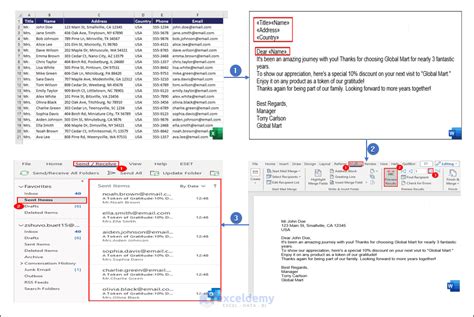 Image result for Contoh Mail Merge Excel