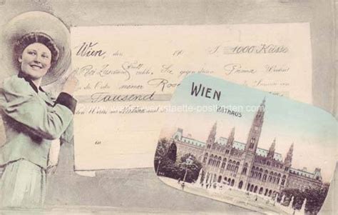 Wien Rathaus um 1910 - Wiener Werkstätte Postkarten