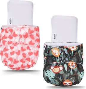 LittlePea Reusable Cloth Diapers + Insert Pad | Adjustable, Freesize ...