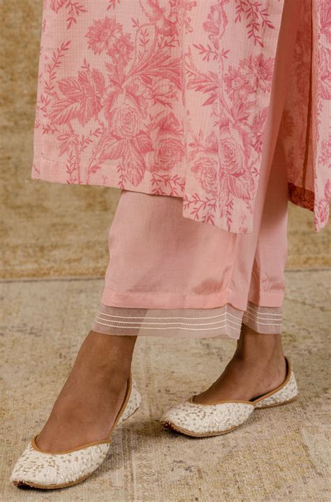 Devnaagri - Blush Pink Block Printed Kurta Set (RTS)